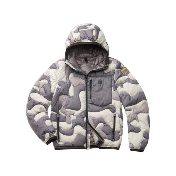 Blauer Piumino corto Piumino Uomo corto Bowen Grigio panna A24 - BLAUERBLUC02440006946 - 976 - M - Francavilla Moda